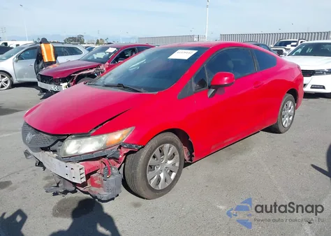 2012 Honda Civic Lx z USA, uszkodzony, nr VIN 2HGFG3B54CH545698